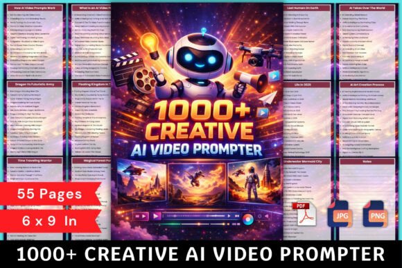 🎬1000 Creative AI Video Prompter: A Strategic Prompt Library for Consistent, High-Impact AI Video Production