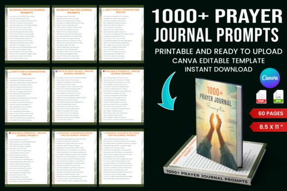 1000 Prayer Journal Prompts Planner