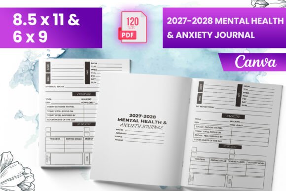2027-2028 Mental Health Anxiety Journal: A Practical Resource for Self-Guided Reflection and KDP Publishing