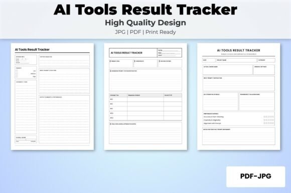 AI Tools Result Tracker KDP Interior: Your Prompt Performance Hub