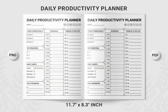 Daily Productivity Planner: A Clean Approach to Managing Your Time