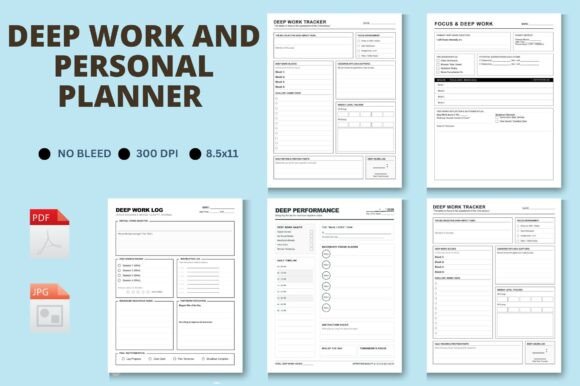 Deep Work Tracker Personal Planner for Focused Productivity