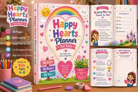 Happy Hearts Planner for Kids