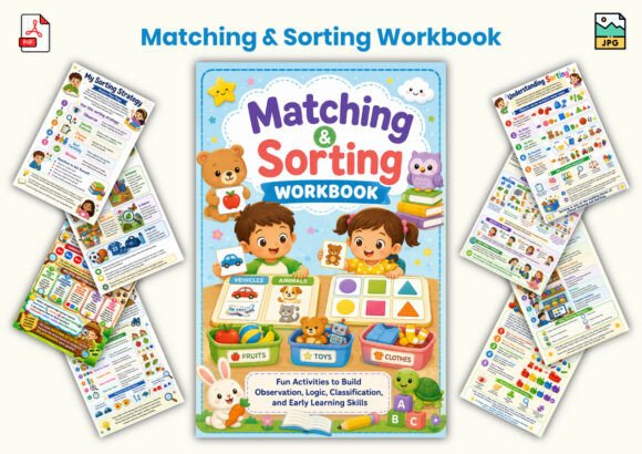 Matching Sorting Workbook for Early Learners