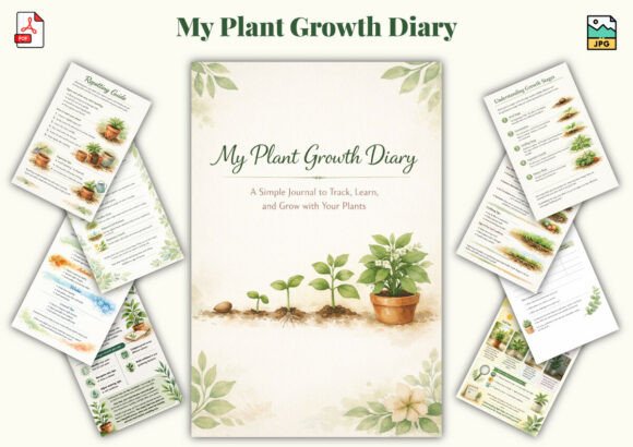 My Plant Growth Diary: A Practical Plant Care Journal