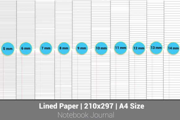 Printable A4 Lined Paper Template: The Complete Guide to the Lined Paper Notebook Journal Paper Bundle