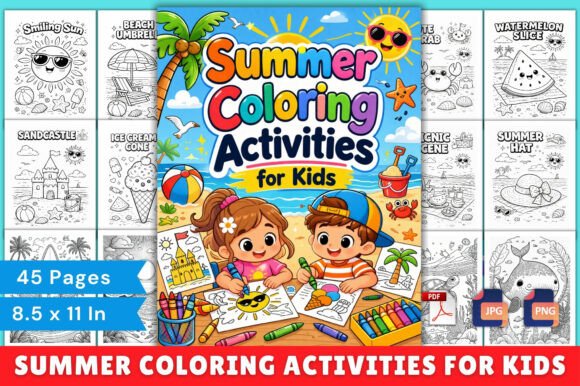 Summer Coloring Activities for Kids
