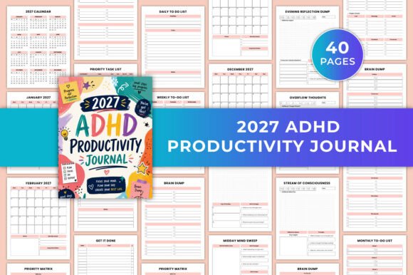 The 2027 ADHD Productivity Journal KDP: A Structured Approach to Managing Executive Dysfunction